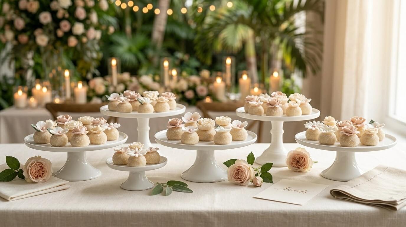 Floral Brigadeiros Elegant Edible Art for Weddings